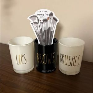 Rae Dunn Makeup Cups